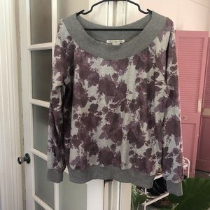 American rag floral sweatshirt